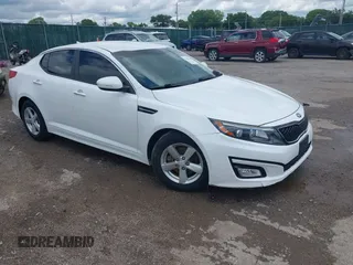 2015 Kia Optima LX with VIN KNAGM4A74F5653459, listed as a IAAI auction lot 42443188 with 109,129 mi miles and . Bid and sale history available at DreamBid. Image 1.