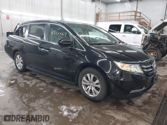 2015 Honda Odyssey EX-L with VIN 5FNRL5H6XFB019430, listed as a IAAI auction lot 41954209 with 161,389 mi miles and . Bid and sale history available at DreamBid. Image 1.