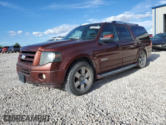 2007 Ford Expedition EL Limited with VIN 1FMFK20507LA76401, listed as a Copart auction lot 67409374 with 134,784 mi miles and Clean Title. Bid and sale history available at carsss.com. Image 1.
