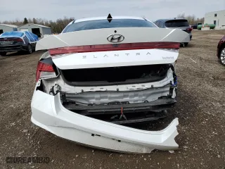 2022 Hyundai Elantra Hybrid Limited with VIN KMHLN4AJ3NU018193, listed as a Copart auction lot 52700695 with 43,735 mi miles and Salvage Title. Bid and sale history available at carsss.com. Image 6.