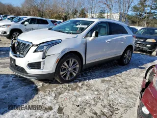 2025 Cadillac XT5 AWD Premium Luxury z VIN 1GYKNDRS8SZ103830, wystawiony jako Copart lot #43603755 z przebiegiem Nie podano mil oraz Szkoda całkowita • Salvage title. Historia ofert i sprzedaży dostępna na DreamBid. Obrazek 1.