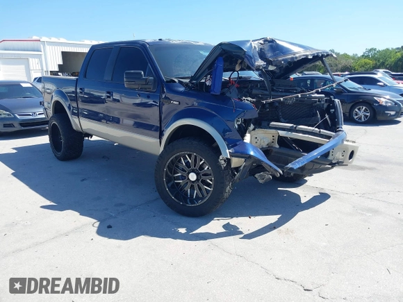 2010 Ford F-150 XL with VIN 1FTFW1EV7AKC34838, listed as a IAAI auction lot 41962185 with 141,456 mi miles. Bid and sale history available at carsss.com. Image 1.