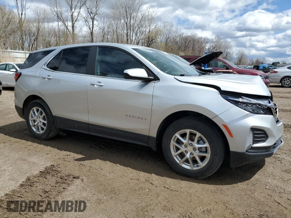 2022 Chevrolet Equinox LT with VIN 3GNAXKEV7NS104735, listed as a Copart auction lot 52773035 with 27,331 mi miles and Clean Title. Bid and sale history available at DreamBid. Image 4.