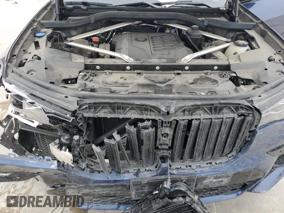 2022 BMW X7 xDrive40i with VIN 5UXCW2C04N9K27194, listed as a Copart auction lot 89009155 with 0 mi miles and Salvage Title. Bid and sale history available at carsss.com. Image 12.