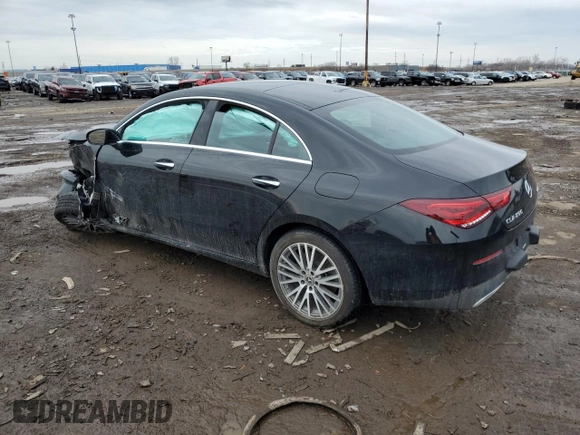 2022 Mercedes-Benz CLA 250 with VIN W1K5J4HB2NN299023, listed as a Copart auction lot 47099725 with 35,174 mi miles and Salvage title. Bid and sale history available at DreamBid. Image 2.