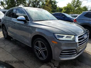 2020 Audi SQ5 Premium Plus with VIN WA1B4AFY3L2123293, listed as a Copart auction lot 65245544 with 54,022 mi miles and Salvage Title. Bid and sale history available at DreamBid. Image 4.