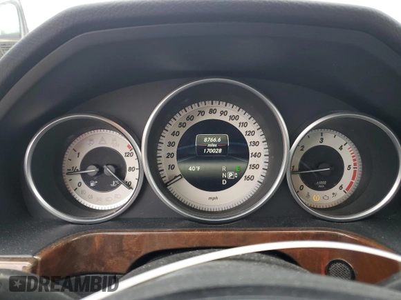 2014 Mercedes-Benz E-Class E 250 BlueTEC Luxury with VIN WDDHF0EB1EA928063, listed as a Copart auction lot 43598515 with 170,028 mi miles and Salvage Title. Bid and sale history available at carsss.com. Image 9.