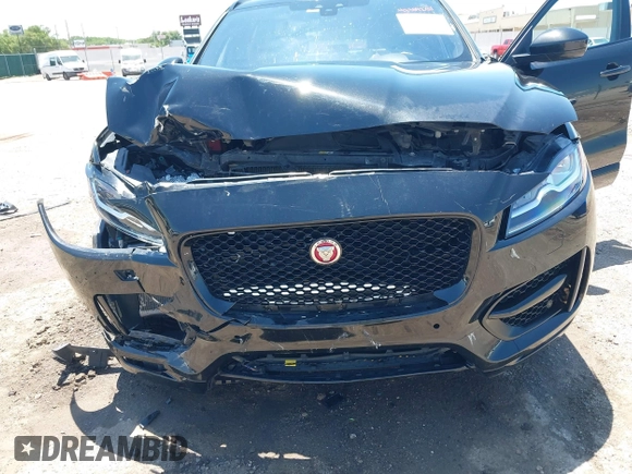 2018 Jaguar F-Pace 30t R-Sport with VIN SADCL2GX3JA283772, listed as a IAAI auction lot 42309251 with 86,601 mi miles and . Bid and sale history available at DreamBid. Image 6.