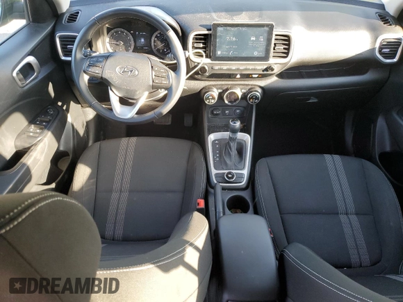 2021 Hyundai Venue SEL with VIN KMHRC8A39MU098221, listed as a Copart auction lot 53629875 with 53,482 mi miles and Salvage Title. Bid and sale history available at DreamBid. Image 8.