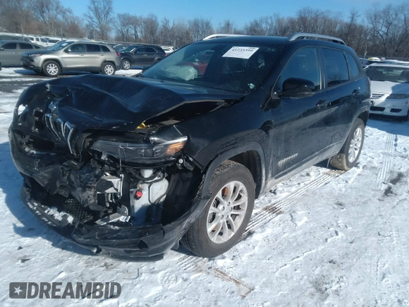 2020 Jeep Cherokee Latitude with VIN 1C4PJMCB8LD560412, listed as a IAAI auction lot 41235399 with 68,473 mi miles. Bid and sale history available at carsss.com. Image 2.
