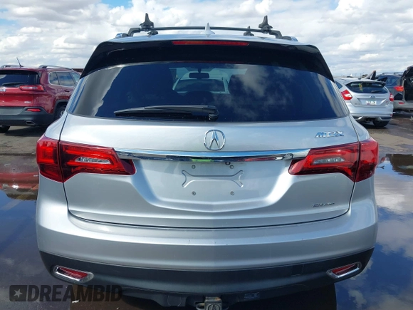 2014 Acura MDX with VIN 5FRYD4H23EB019945, listed as a IAAI auction lot 41775061 with 165,750 mi miles. Bid and sale history available at carsss.com. Image 16.