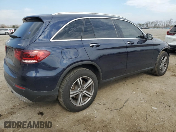 2020 Mercedes-Benz GLC with VIN W1N0G8EB6LF808755, listed as a Copart auction lot 49897765 with 66,948 mi miles and Salvage Title. Bid and sale history available at carsss.com. Image 3.