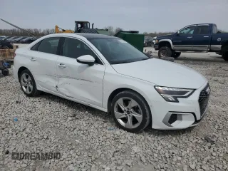 2023 Audi A3 Premium z VIN WAUAUDGY3PA090452, wystawiony jako Copart lot #49063675 z przebiegiem 43 710 mil mil oraz Czysty tytuł • Clean title. Historia ofert i sprzedaży dostępna na DreamBid. Obrazek 4.