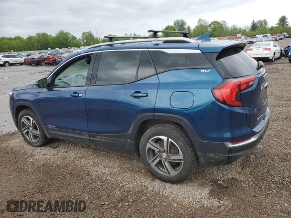 2020 GMC Terrain SLT with VIN 3GKALVEV6LL218078, listed as a Copart auction lot 57956465 with 61,398 mi miles and Salvage title. Bid and sale history available at DreamBid. Image 2.