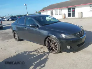 2007 Lexus IS with VIN JTHBK262772053587, listed as a IAAI auction lot 41959100 with 165,748 mi miles. Bid and sale history available at carsss.com. Image 1.