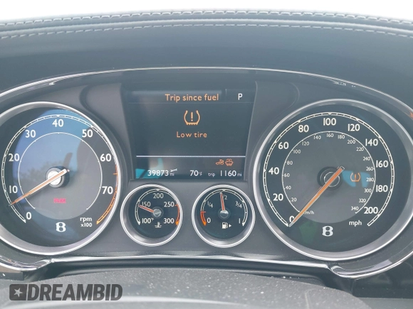 2013 Bentley Continental GT with VIN SCBGR3ZAXDC080271, listed as a IAAI auction lot 39498924 with 39,873 mi miles and . Bid and sale history available at DreamBid. Image 7.