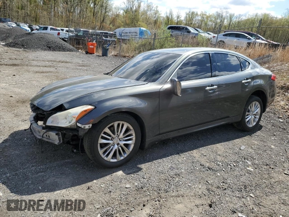 2012 Infiniti M with VIN JN1BY1ARXCM395969, listed as a Copart auction lot 52706675 with Not provided miles and Salvage title. Bid and sale history available at DreamBid. Image 1.