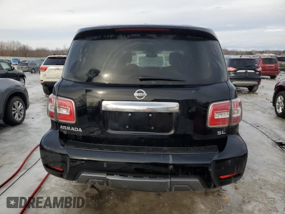 2020 Nissan Armada SL with VIN JN8AY2NC3L9621331, listed as a Copart auction lot 43926685 with 116,566 mi miles and Salvage Title. Bid and sale history available at carsss.com. Image 6.