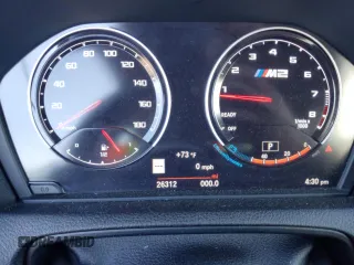 2019 BMW M2 Competition with VIN WBS2U7C52K7D01646, listed as a Copart auction lot 43097434 with 26,312 mi miles. Bid and sale history available at carsss.com. Image 9.