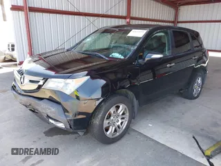 2007 Acura MDX Tech Pkg with VIN 2HNYD283X7H542563, listed as a IAAI auction lot 42122053 with 162,933 mi miles. Bid and sale history available at carsss.com. Image 2.