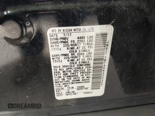 2017 Nissan Rogue SL with VIN JN8AT2MT4HW403469, listed as a IAAI auction lot 42265745 with Not provided miles and . Bid and sale history available at DreamBid. Image 9.