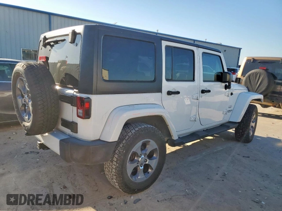 2016 Jeep Wrangler Unlimited Sahara z VIN 1C4HJWEG6GL218719, wystawiony jako Copart lot #56065235 z przebiegiem 96 061 mil mil oraz Szkoda całkowita • Salvage title. Historia ofert i sprzedaży dostępna na DreamBid. Obrazek 3.