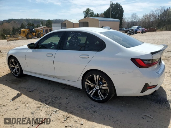 2022 BMW 3 Series 330i with VIN 3MW5R1J07N8C51155, listed as a Copart auction lot 49237135 with 51,985 mi miles and Salvage Title. Bid and sale history available at carsss.com. Image 2.