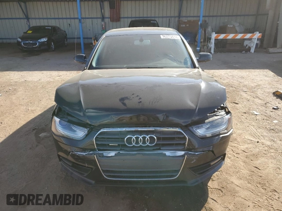2013 Audi A4 Prestige with VIN WAUKFAFL2DA181758, listed as a Copart auction lot 76273414 with 106,684 mi miles and Salvage Title. Bid and sale history available at carsss.com. Image 5.