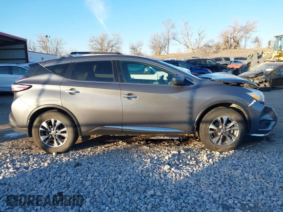 2017 Nissan Murano SL with VIN 5N1AZ2MHXHN185657, listed as a IAAI auction lot 41266313 with 137,559 mi miles and . Bid and sale history available at DreamBid. Image 14.