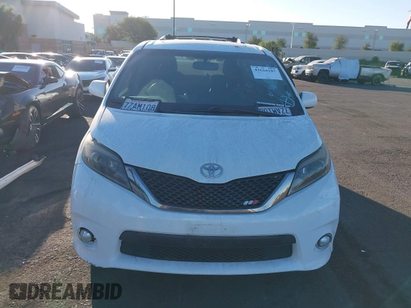2017 Toyota Sienna SE with VIN 5TDXZ3DCXHS839141, listed as a IAAI auction lot 42616187 with 106,900 mi miles and . Bid and sale history available at DreamBid. Image 13.