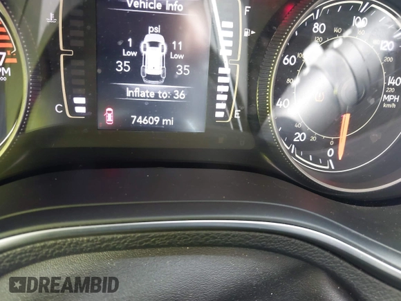2020 Jeep Cherokee Latitude Plus with VIN 1C4PJLLB2LD592959, listed as a IAAI auction lot 42491266 with 74,609 mi miles and . Bid and sale history available at DreamBid. Image 7.