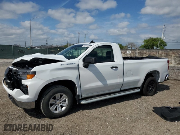 2024 Chevrolet Silverado 1500 Work Truck with VIN 3GCNAAED8RG394392, listed as a Copart auction lot 53158815 with 0 mi miles and Clean Title. Bid and sale history available at carsss.com. Image 1.
