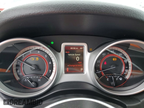 2017 Dodge Journey SXT z VIN 3C4PDCBG3HT516401, wystawiony jako Copart lot #56498445 z przebiegiem 65 156 mil mil oraz Szkoda całkowita • Salvage title. Historia ofert i sprzedaży dostępna na DreamBid. Obrazek 9.