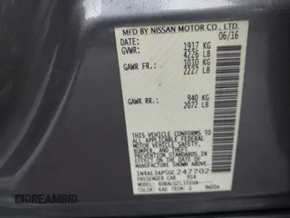 2016 Nissan Altima SR z VIN 1N4AL3AP5GC247702, wystawiony jako IAAI lot #41868357 z przebiegiem 164 688 mil mil oraz . Historia ofert i sprzedaży dostępna na DreamBid. Obrazek 9.