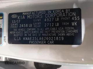 2018 Kia Stinger Premium with VIN KNAE25LA6J6021819, listed as a IAAI auction lot 41880827 with 119,214 mi miles. Bid and sale history available at carsss.com. Image 9.