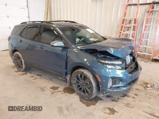 2024 Chevrolet Equinox RS with VIN 3GNAXMEG2RL136103, listed as a IAAI auction lot 41728600 with 24,929 mi miles and . Bid and sale history available at DreamBid. Image 1.
