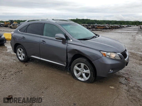 2012 Lexus RX 350 with VIN 2T2BK1BA7CC134072, listed as a Copart auction lot 58743945 with 157,958 mi miles and Salvage title. Bid and sale history available at DreamBid. Image 4.