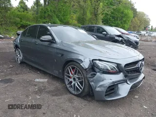 2018 Mercedes-Benz E 63 S AMG with VIN WDDZF8KB3JA349254, listed as a IAAI auction lot 39367148 with 80,894 mi miles and . Bid and sale history available at DreamBid. Image 1.