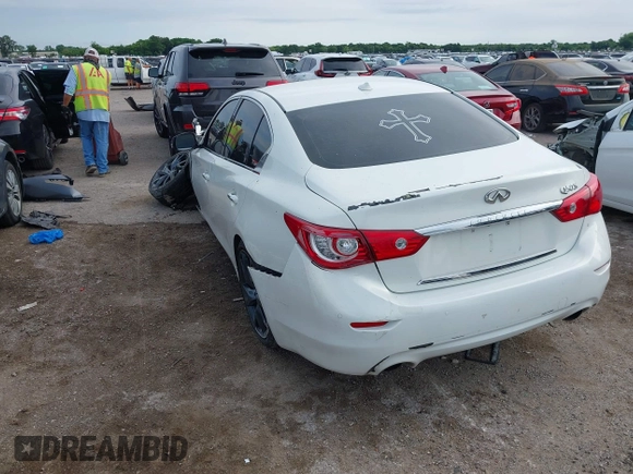 2015 Infiniti Q50 Premium z VIN JN1BV7APXFM352327, wystawiony jako IAAI lot #42367983 z przebiegiem 110 636 mil mil oraz . Historia ofert i sprzedaży dostępna na DreamBid. Obrazek 3.