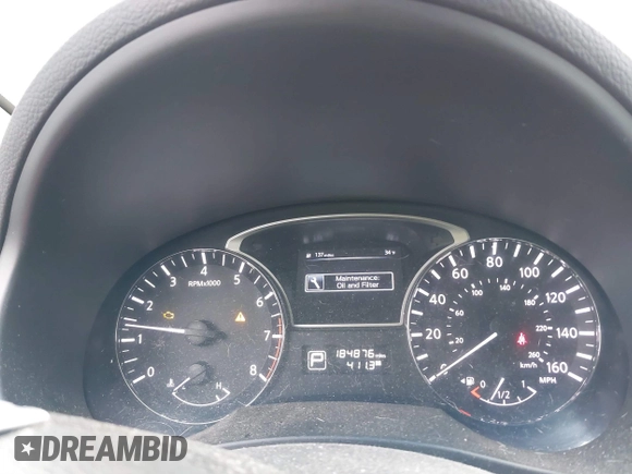 2014 Nissan Altima 2.5 with VIN 1N4AL3APXEC423513, listed as a IAAI auction lot 41418175 with 184,876 mi miles. Bid and sale history available at carsss.com. Image 7.