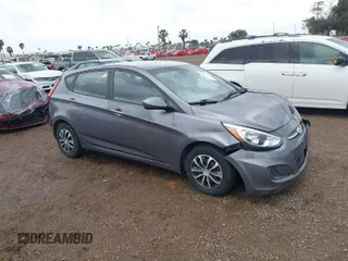 2016 Hyundai Accent SE with VIN KMHCT5AE7GU256307, listed as a IAAI auction lot 41792815 with 110,922 mi miles. Bid and sale history available at carsss.com. Image 1.