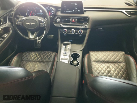 2020 Genesis G70 3.3T with VIN KMTG34LE6LU048573, listed as a Copart auction lot 67907884 with 63,531 mi miles and Salvage Title. Bid and sale history available at carsss.com. Image 8.