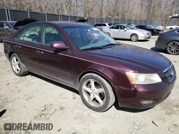 2006 Hyundai Sonata GLS with VIN 5NPEU46F06H057128, listed as a Copart auction lot 47275095 with 222,769 mi miles and Salvage Title. Bid and sale history available at DreamBid. Image 4.