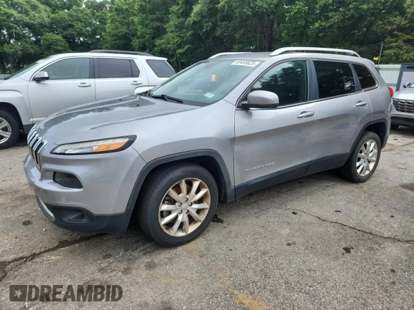 2016 Jeep Cherokee Limited with VIN 1C4PJLDB3GW164956, listed as a Copart auction lot 60465625 with Not provided miles and Clean title. Bid and sale history available at DreamBid. Image 1.