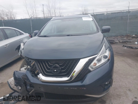 2017 Nissan Murano S with VIN 5N1AZ2MH5HN123437, listed as a IAAI auction lot 41805861 with 104,863 mi miles and . Bid and sale history available at DreamBid. Image 12.