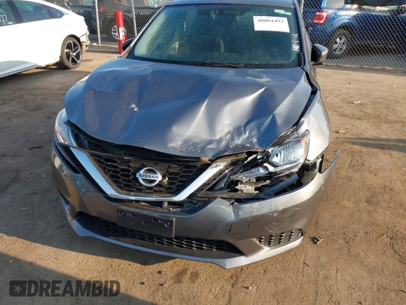 2017 Nissan Sentra S with VIN 3N1AB7AP1HY250807, listed as a IAAI auction lot 40084492 with 130,000 mi miles. Bid and sale history available at carsss.com. Image 6.