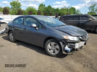 2013 Honda Civic LX z VIN 19XFB2F56DE223966, wystawiony jako Copart lot #59117725 z przebiegiem 115 394 mil mil oraz Szkoda całkowita • Salvage title. Historia ofert i sprzedaży dostępna na DreamBid. Obrazek 4.
