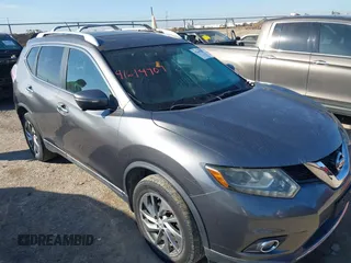 2014 Nissan Rogue S with VIN 5N1AT2MV8EC795457, listed as a IAAI auction lot 41614707 with 129,630 mi miles. Bid and sale history available at carsss.com. Image 6.