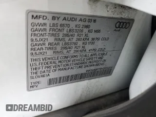 2017 Audi Q7 Prestige with VIN WA1VABF76HD012204, listed as a Copart auction lot 52627435 with 163,644 mi miles and Salvage Title. Bid and sale history available at carsss.com. Image 14.