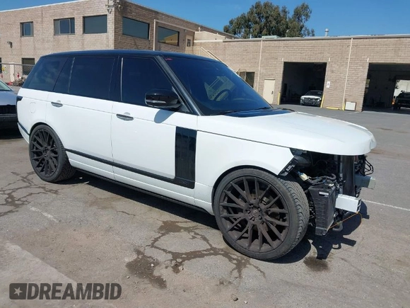 2016 Land Rover Range Rover with VIN SALGV3EF1GA289868, listed as a IAAI auction lot 42008075 with 79,472 mi miles and . Bid and sale history available at DreamBid. Image 1.